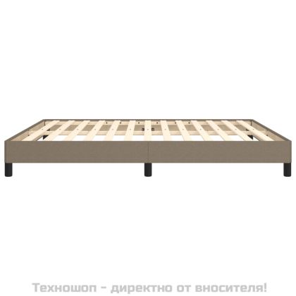 Рамка за легло без матрак, таупе, 180x200 см плат