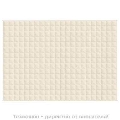 Утежнено одеяло светлокремаво 155x220 см 7 кг плат