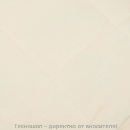 Утежнено одеяло светлокремаво 155x220 см 7 кг плат