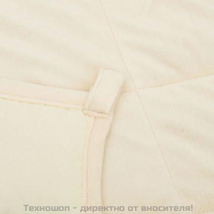 Утежнено одеяло светлокремаво 155x220 см 7 кг плат