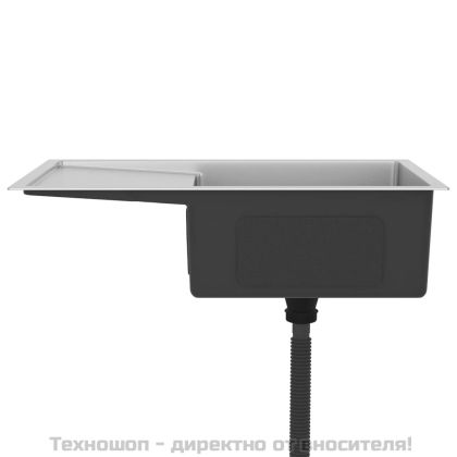 Ръчно изработена кухненска мивка, неръждаема стомана