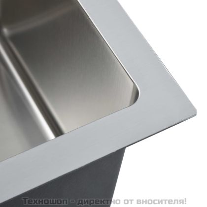 Ръчно изработена кухненска мивка, неръждаема стомана