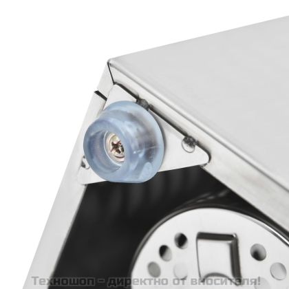 Държач за прибори за хранене, 6 решетки, квадратен, инокс