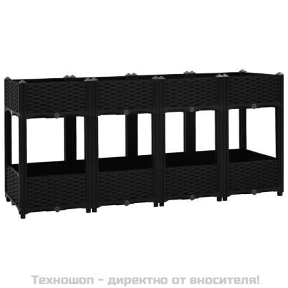 Повдигната леха, 160x40x71 см, полипропилен