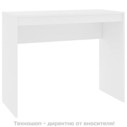 Бюро, бяло, 90x40x72 см, инженерно дърво