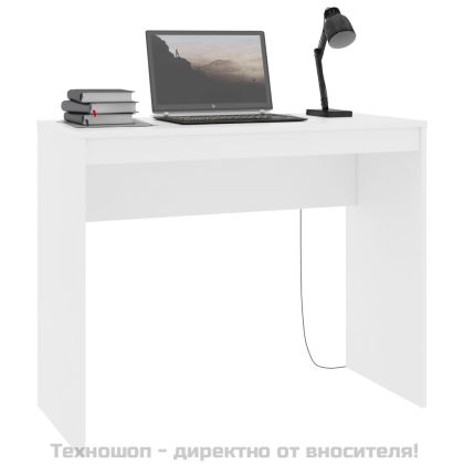Бюро, бяло, 90x40x72 см, инженерно дърво