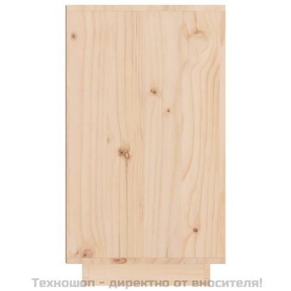 Шкаф за вино, 23x34x61 см, борово дърво масив