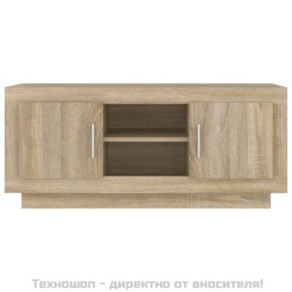 ТВ шкаф, бетонно сиво, 102x35x45 см, инженерно дърво