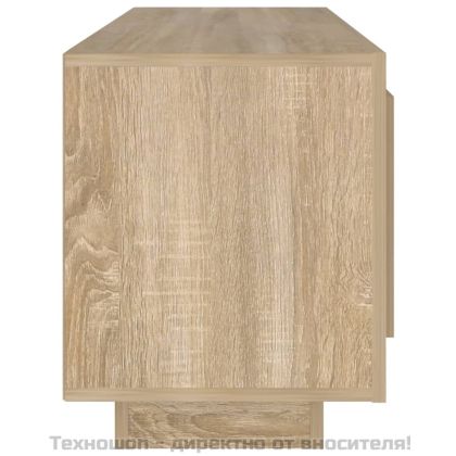 ТВ шкаф, бетонно сиво, 102x35x45 см, инженерно дърво