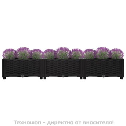 Повдигната леха, 120x40x23 см, полипропилен