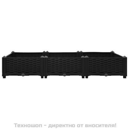 Повдигната леха, 120x40x23 см, полипропилен