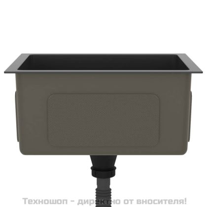 Ръчно изработена кухненска мивка, черна, неръждаема стомана