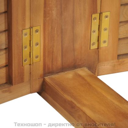 Сгъваема бар маса, 155x53x105 см, тиково дърво масив