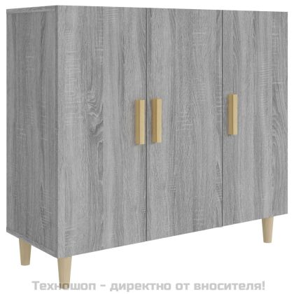 Сайдборд, Сив сонома, 90x34x80 см, инженерно дърво