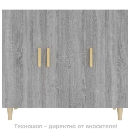 Сайдборд, Сив сонома, 90x34x80 см, инженерно дърво