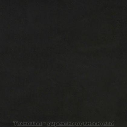 Боксспринг легло с матрак, черно, 160x200 см, кадифе