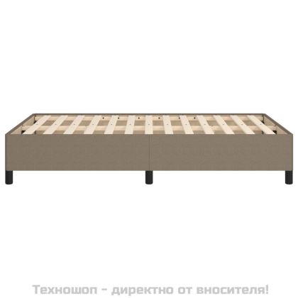 Рамка за легло без матрак, таупе, 120x200 см, плат