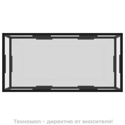 Кафе маса, прозрачна, 100x50x35 cм, закалено стъкло
