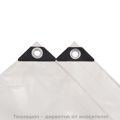 Брезентово платнище, 650 гр/м², 4x7 м, цвят бял