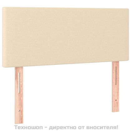 Горна табла за легло, кремава, 80x5x78/88 см, плат