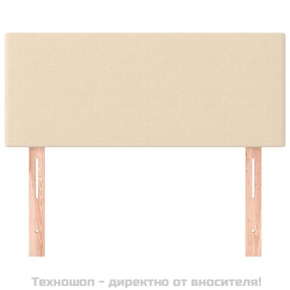 Горна табла за легло, кремава, 80x5x78/88 см, плат