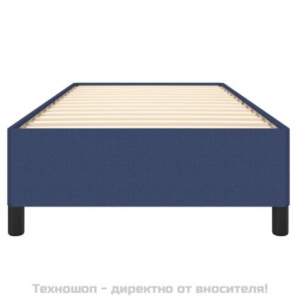Рамка за легло без матрак, Синьо, 90x200 см, плат