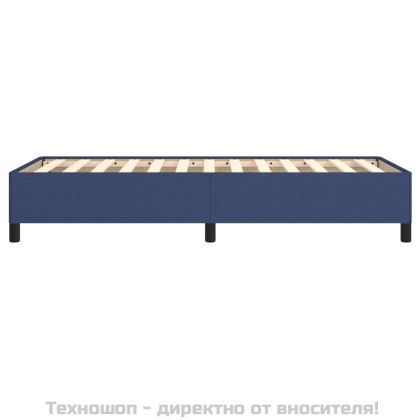 Рамка за легло без матрак, Синьо, 90x200 см, плат
