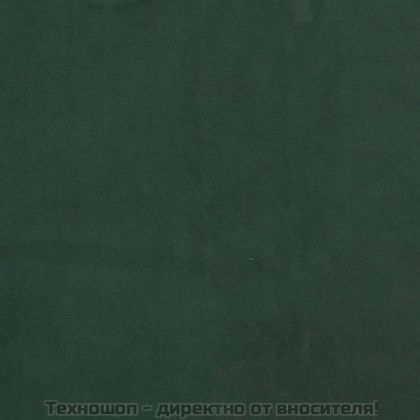 Боксспринг легло с матрак, тъмнозелено, 160x200 см, кадифе