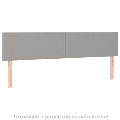 Боксспринг легло с матрак, светлосиво, 200x200 см, плат