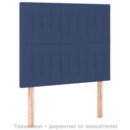 Боксспринг легло с матрак, синя, 90x200 см, плат