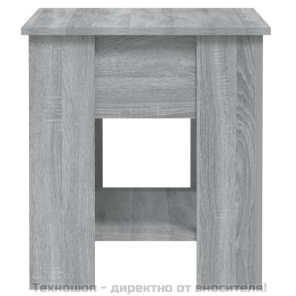 Кафе маса, сив сонома, 101x49x52 см, инженерно дърво