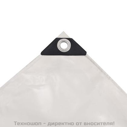 Брезентово платнище, 650 гр/м², 4x5 м, цвят бял