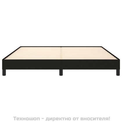 Рамка за легло без матрак, черна, 160x200 см, плат