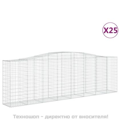 Габионни кошници арка 25 бр 400x50x120/140см поцинковано желязо