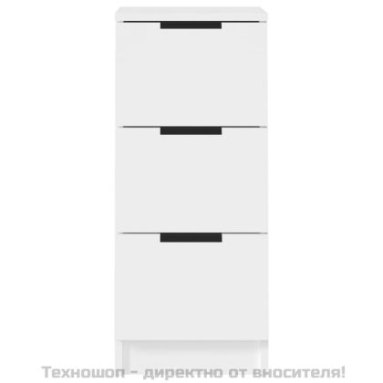 Сайдборди, 2 бр, бели, 30x30x70 см, инженерно дърво