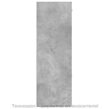 Шкаф за съхранение, бетонно сив, 60x29,5x90 см, инженерно дърво