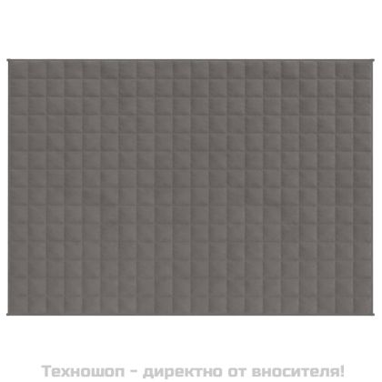 Утежнено одеяло сиво 150x200 см 11 кг плат