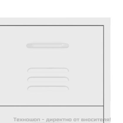 Шкаф с чекмеджета, бял, 80х35х101,5 см, стомана