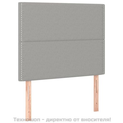 Боксспринг легло с матрак, светлосиво, 120x200 см, плат