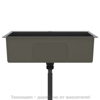 Ръчно изработена кухненска мивка, черна, неръждаема стомана