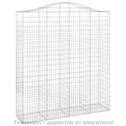 Габионни кошници арка 9 бр 200x50x220/240 см поцинковано желязо