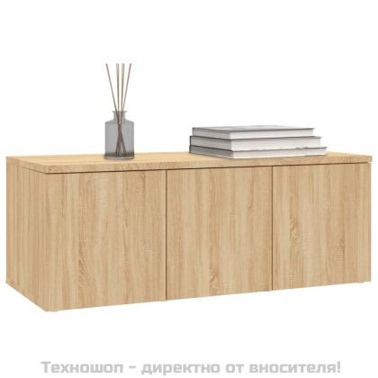 ТВ шкаф, дъб сонома, 80x34x30 см, инженерно дърво