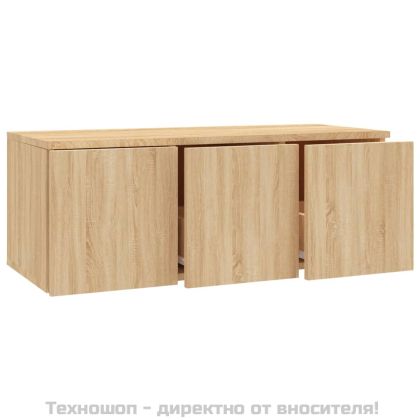 ТВ шкаф, дъб сонома, 80x34x30 см, инженерно дърво