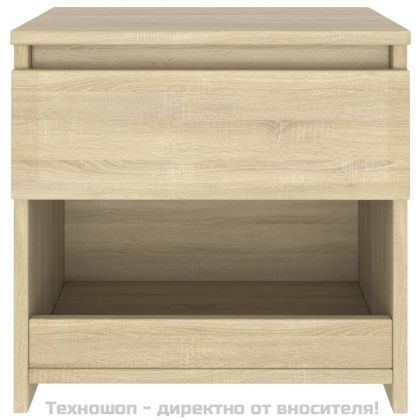 Нощнo шкафче, дъб сонома, 40x30x39 см, инженерно дърво