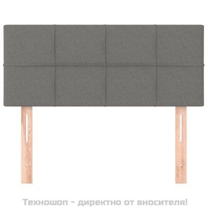 Горна табла за легло, тъмносива, 100x5x78/88 см, плат