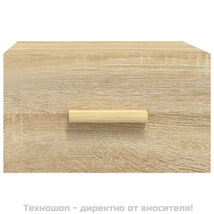 Нощни шкафчета за стенен монтаж, 2 бр, сонома дъб, 35x35x20 см
