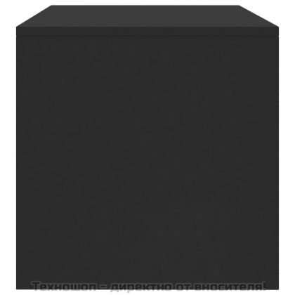 ТВ шкаф, черен, 120x40x40 см, инженерно дърво