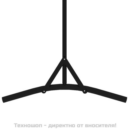 Параван за стая, 1 панел, черен, 175x180 см