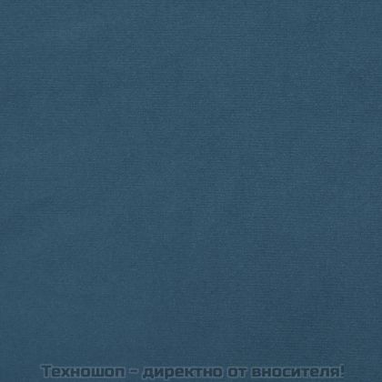 Рамка за легло без матрак, тъмносиня, 140x200 см, кадифе