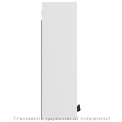 Шкаф за баня за стенен монтаж, бял, 32x20x67 см